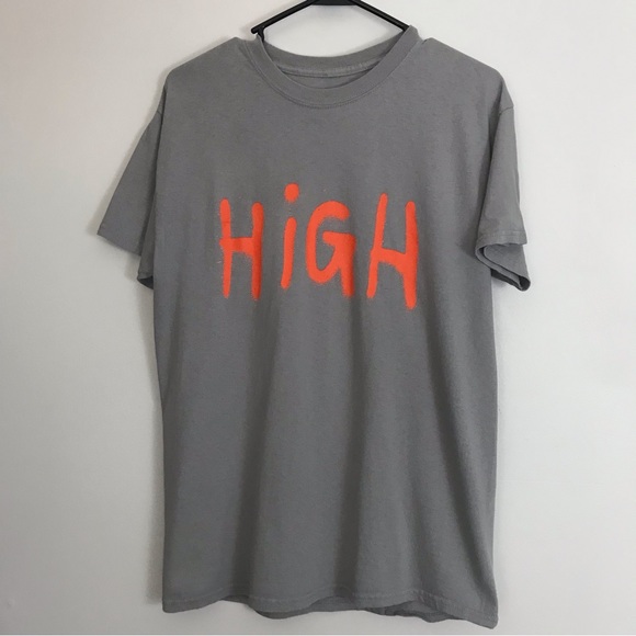 Tyla Yaweh High Concert Tour Merch Gray Tee Tshirt Top Short Sleeve Sz Medium - Picture 7 of 7